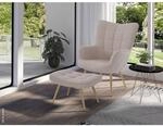 byLIVING Sessel UTA sand natur Stoff Metall B/H/T: ca. 72x97x80 cm