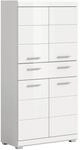 Badezimmer-Set Scout wei&szlig; wei&szlig; Hochglanz B/H/T: ca. 74x141x31 cm