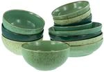CreaTable Sch&uuml;sselset Nature Collection gr&uuml;n Steinzeug