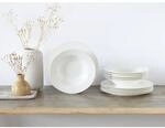 CreaTable Tafelservice Fleur Royal cremewei&szlig; Porzellan 12 tlg.