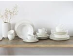 CreaTable Kombiservice Fleur Royal cremewei&szlig; Porzellan 30 tlg.