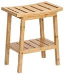 Zeller Hocker natur Bambus B/H/L: ca. 25x46x40 cm