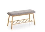 Sitzbank natur grau B/H/T: ca. 90x45x34 cm