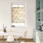 LICHTBLICK Spannplissee Moon Birds beige B/L: ca. 100x130 cm