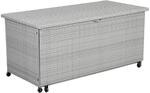 Greemotion Auflagenbox zum Ausziehen grau Stahl B/H/L: ca. 142x68x72 cm