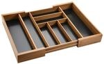 Kesper Besteckkasten braun Bambus B/H/L: ca. 43x6x34 cm