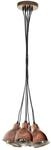 Eglo Pendelleuchte Priddy Kupfer Metall B/H/L: ca. 38,5x110x38,5 cm E27 7