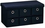 Kesper Sitzbank schwarz Polyester B/H/L: ca. 39x8,7x78 cm