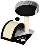 PawHut Katzenbaum schwarz MDF B/H/L: ca. 36x44x36 cm