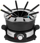 MICHELINO Fondue Set 74385 schwarz Kunststoff Edelstahl H/D: ca. 26x35 cm