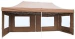 VCM Pavillon PROFI braun Polyester-Mischgewebe B/H/L: ca. 600x220x300 cm