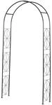 Outsunny Rosenbogen schwarz B/H/L: ca. 30x230x114 cm