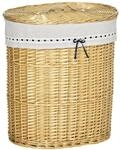 HOMCOM W&auml;schekorb natur Edelstahl B/H/L: ca. 38x51x57 cm