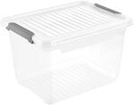 Aufbewahrungsbox transparent B/H/L: ca. 28,5x23,5x37,5 cm