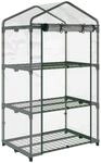 Outsunny Gew&auml;chshaus B/H/T/L: ca. 49x125x49x69 cm transparent