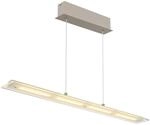 GLOBO LED-Pendelleuchte Novak sand Glas Metall B/L/D: ca. 9x88x150 cm