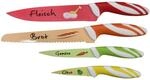 Messerset multicolor Stahl 4 tlg.