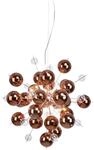 N&auml;ve Leuchten Pendelleuchte 7026447 Kupfer Glas Metall B/H/T: ca. 65x150x65 cm...