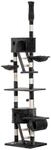 PawHut Kratzbaum dunkelgrau Spanplatte B/H/L: ca. 45x260x60 cm