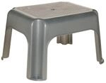 keeeper Tritthocker silber B/H/L: ca. 30x24x35,5 cm