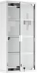 Medizinschrank silber Glas B/H/L: ca. 12x30x60 cm