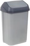 keeeper Abfalleimer silber B/H/L: ca. 33,5x53,5x25,5 cm