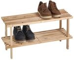 Zeller Schuhregal natur Kiefer B/H/T: ca. 80x30x26 cm