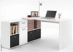 Schreibtisch wei&szlig; B/H/T: ca. 136x74x66,5 cm