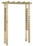 Gartenbogen braun B/H/T/L: ca. 60x204x60x150 cm