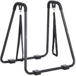 HOMCOM Dipstation schwarz Stahl B/H/L: ca. 81x96,5x90 cm