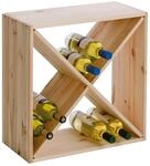Zeller Weinregal natur Bambus B/H/L: ca. 25x52x52 cm