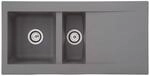 Respekta Einbausp&uuml;le Denver 1,5 100 x 50 G Beton grau Mineralite B/H/T: ca.
