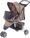 PawHut Hundebuggy kaffee Kunststoff B/H/L: ca. 45x97x75 cm