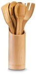 Zeller K&uuml;chenutensilienhalterset natur Bambus B/H/L: ca. 9x33x9 cm