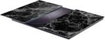 Zeller Herdabdeck-/Schneideplattenset Marmor Marmoroptik Glas B/H/L: ca. 30x0,8x52 cm