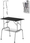 PawHut Hundetrimmtisch schwarz Gummi B/H/L: ca. 62x77x92 cm