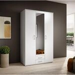 Kleiderschrank Karl wei&szlig; B/H/T: ca. 120x195x55 cm