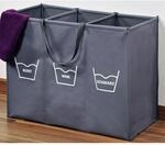 Kesper W&auml;schesammler grau Polyester B/H/L: ca. 36x60x74 cm