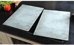 Kesper XL Herdabdeckplatte Beton stein Glas B/H/T: ca. 50x38,5x0,8 cm