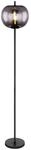 GLOBO Stehlampe Blacky schwarz Metall Glas H/D: ca. 160x30 cm E27 1 Brennstellen