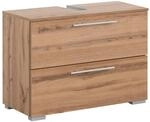 Waschbeckenunterschrank Carlos Eiche Landhaus Nachbildung B/H/T: ca. 80,2x59,1x35 cm
