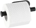 Turbo-Loc Toilettenpapierhalter schwarz Metall B/H/T: ca. 16x4,5x7 cm