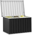 vidaXL Aufbewahrungsbox anthrazit Kunststoff B/H/T/L: ca. 67x65x67x109 cm