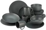 CreaTable Kombiservice Soft Touch schwarz Stein 20 tlg.