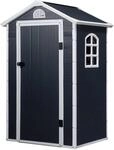 Outsunny Gartenhaus grau B/H/L: ca. 104x204x134 cm