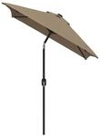 vidaXL Sonnenschirm taupe Polyester B/H/L: ca. 200x252x300 cm