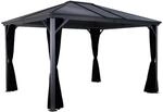 Sojag Pavillon-Vorhang-Set Ventura dunkelgrau Polyester