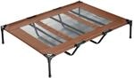 PawHut Hunde Liegeplatz braun Metall B/H/L: ca. 92x23x122 cm
