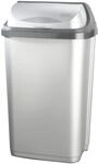 keeeper Abfalleimer silber B/H/L: ca. 25,5x39x19 cm