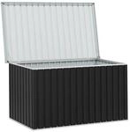 vidaXL Aufbewahrungsbox anthrazit Kunststoff B/H/T/L: ca. 99x93x99x171 cm